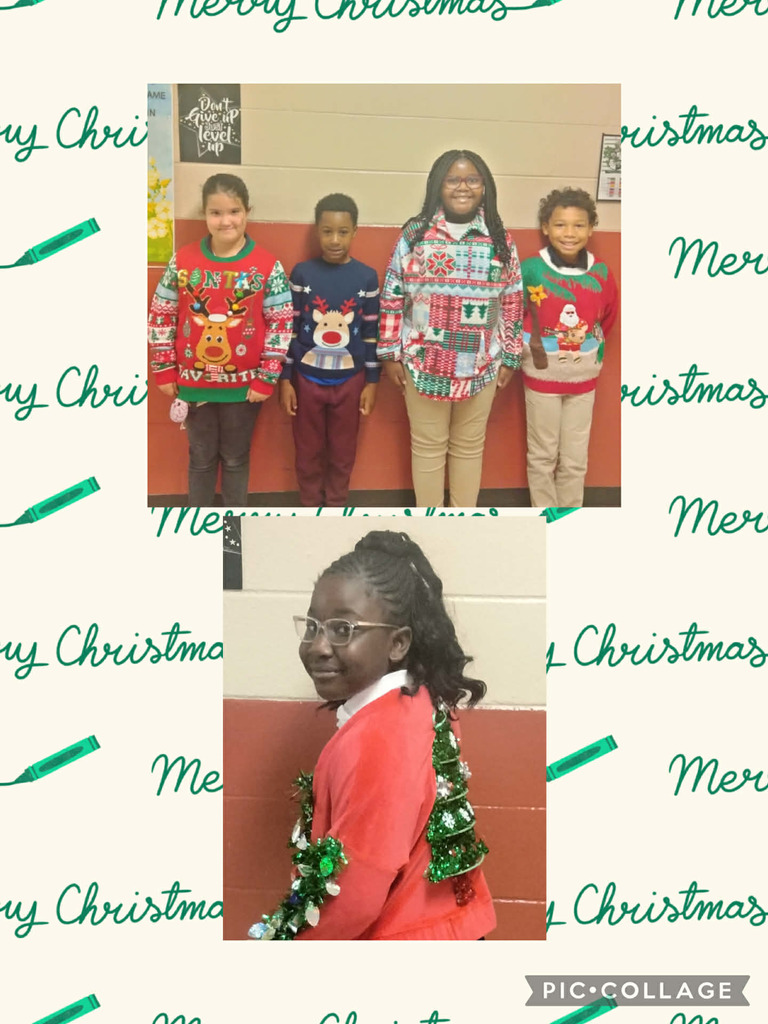 12.8.25 Holiday Sweater Day - Ms. A Taylor's 3rd Graders