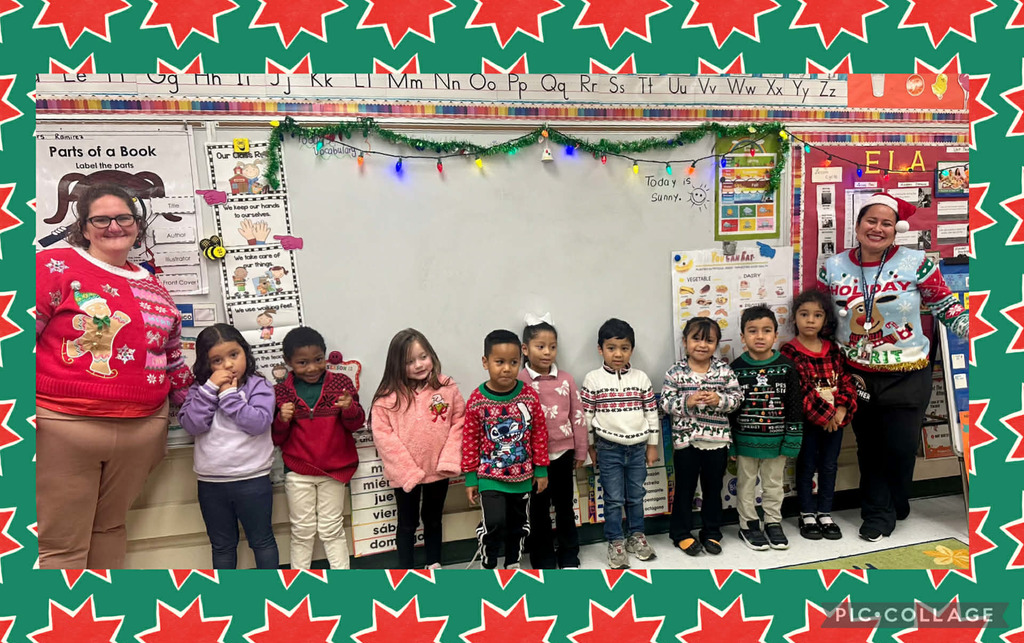 12.8.25 Holiday Sweater Day - Mrs. Ramirez's PreK students