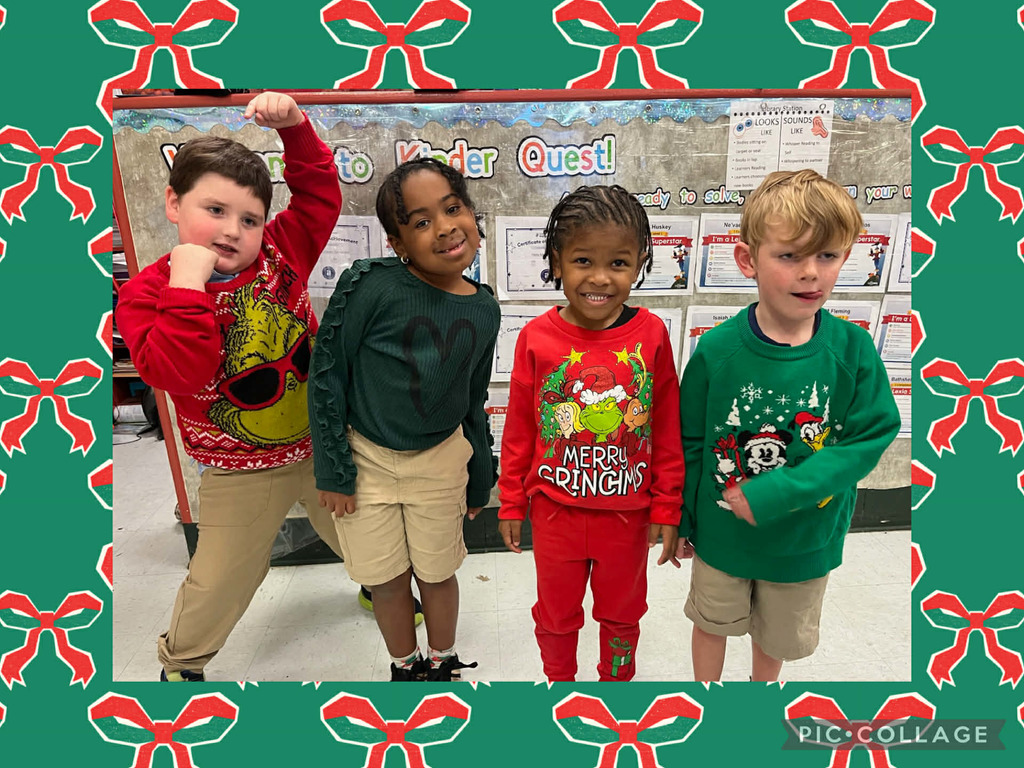 12.8.25 Holiday Sweater Day - Ms. James' Kindergarteners