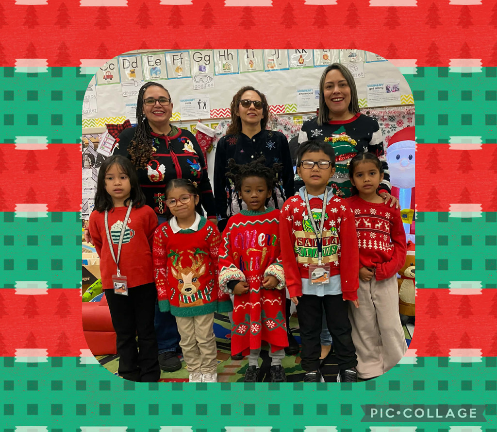 12.8.25 Holiday Sweater Day - Ms. Rios' Kindergarteners