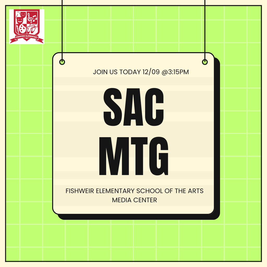 SAC Meeting TODAY| Join Us