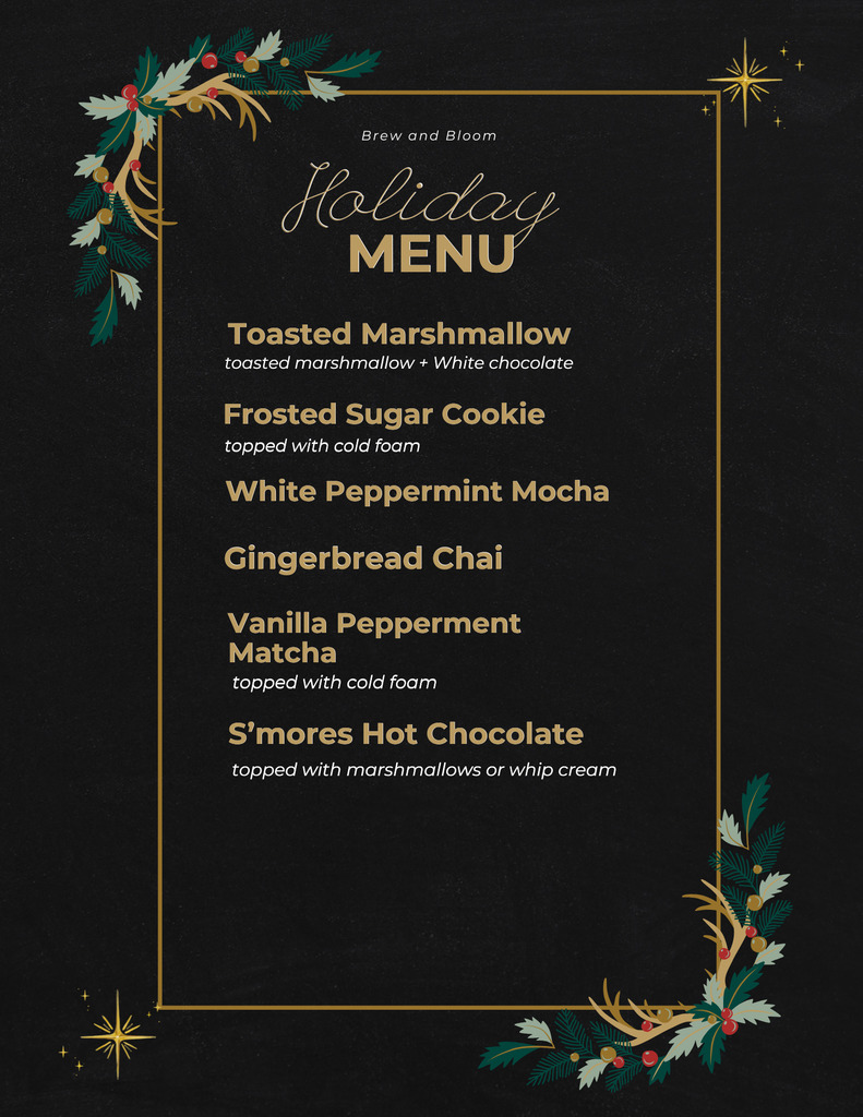 cafe menu