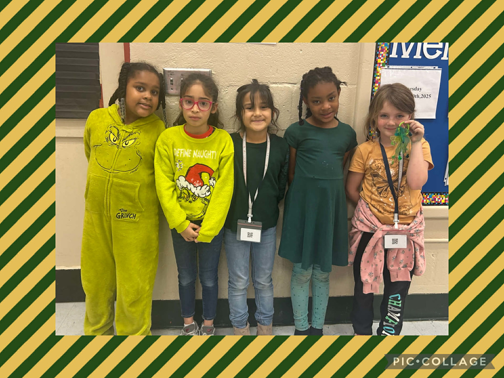 12.10.25 Grinch Day/Holiday Character Day - Ms. Cooper's 1st Graders