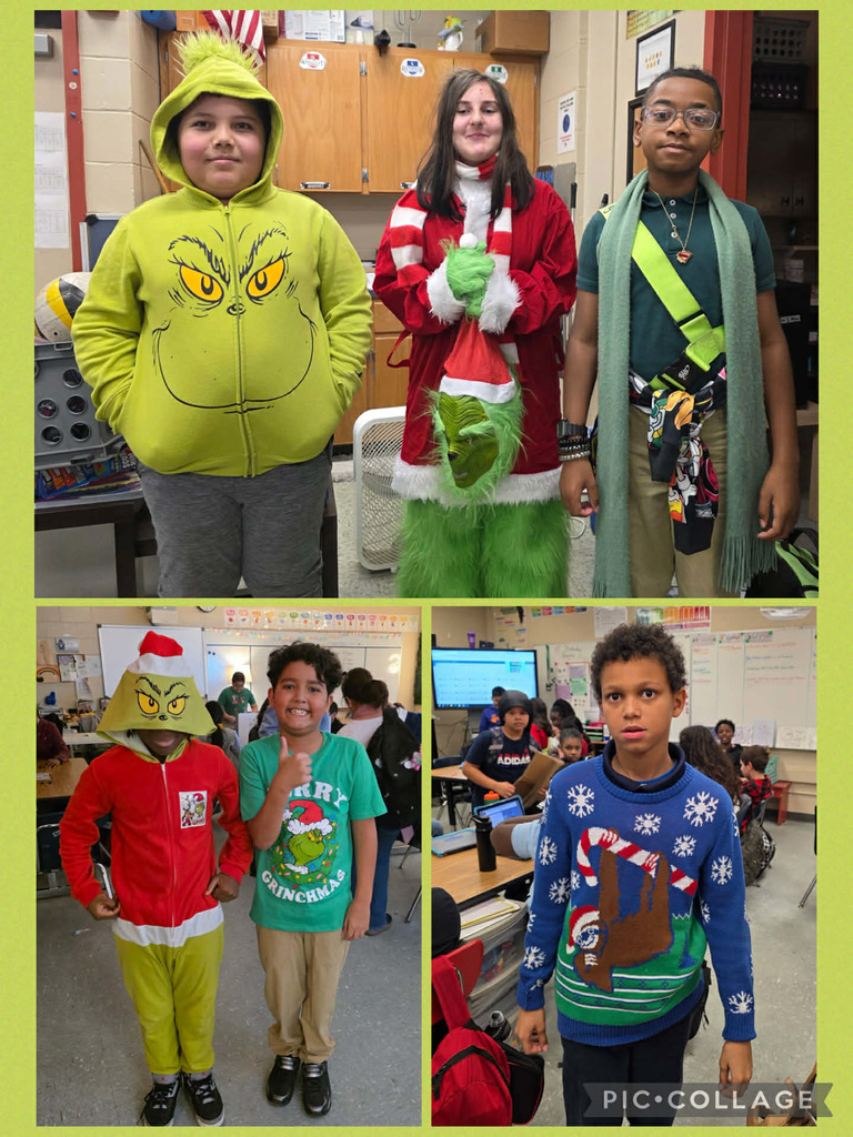 12.10.25 Grinch Day/Holiday Character Day - Mr. Osakue's 5th Graders