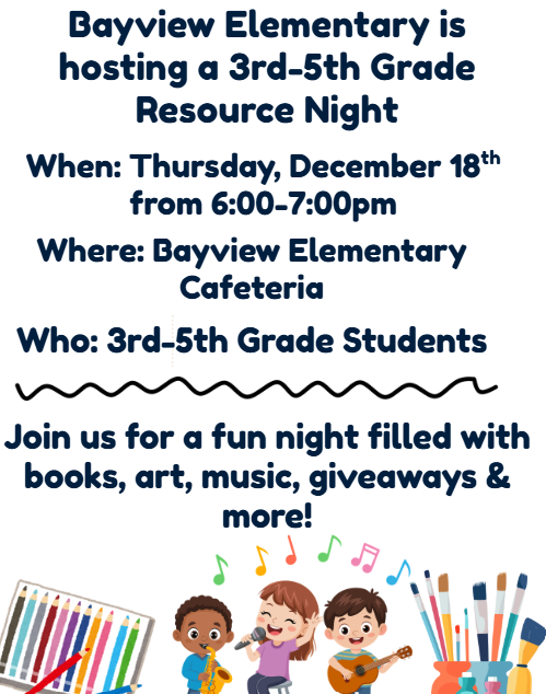 flyer for resource night