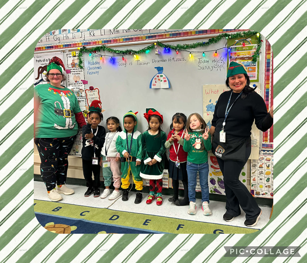 12.16.25 - Elf Day - Mrs. Ramirez's PreK students