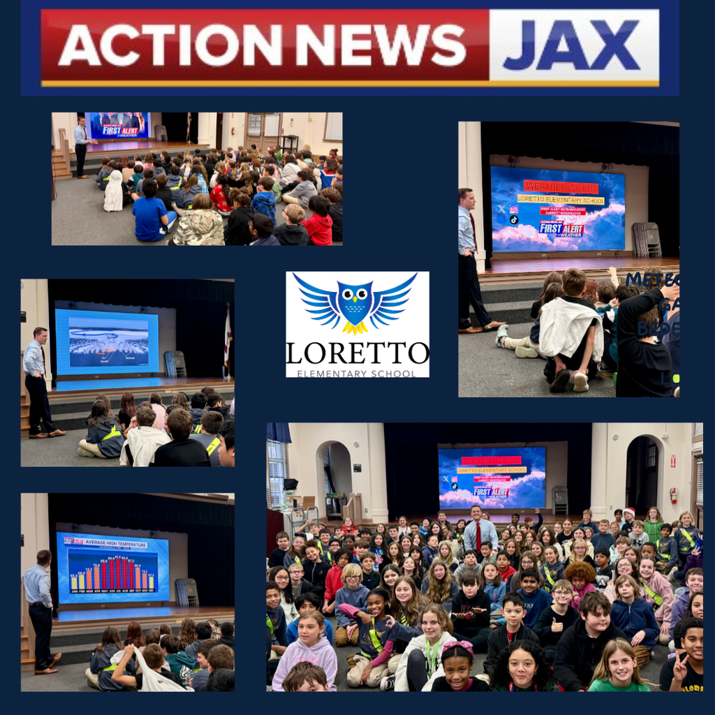 Weatherman came to the school