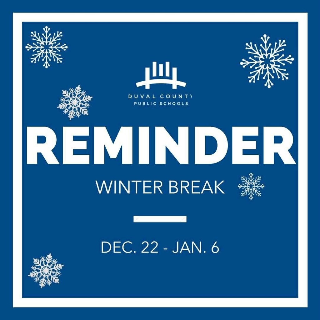 Winter Break (No School) Dec 22-Jan 6