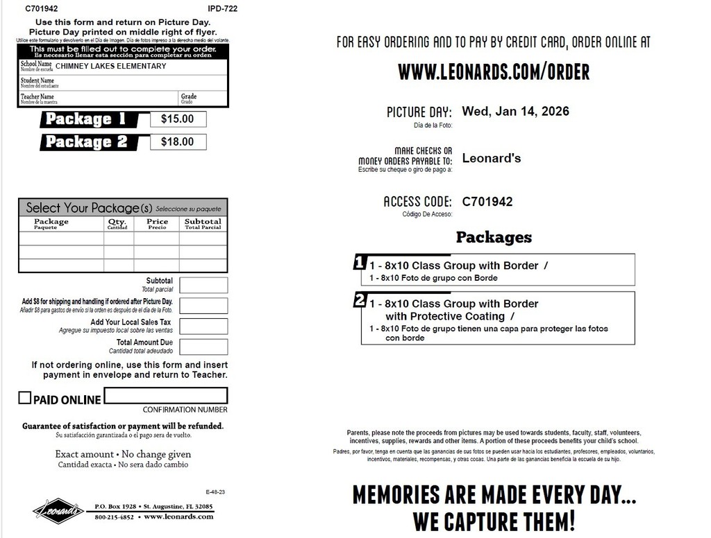 Class Group Photo Form