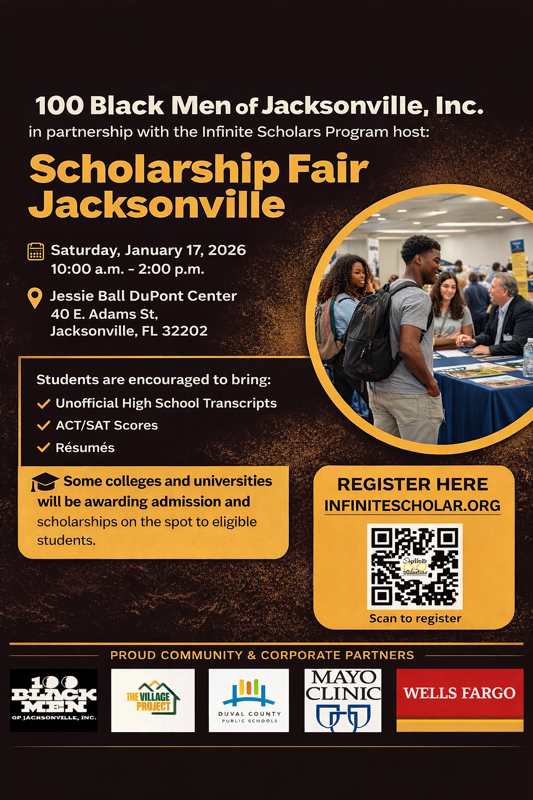 Jacksonville Scholarship Fair 1/17/2026 See post for more details.