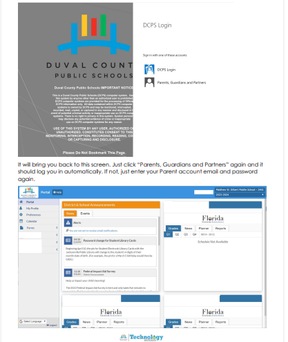 access student grades via parent focus account