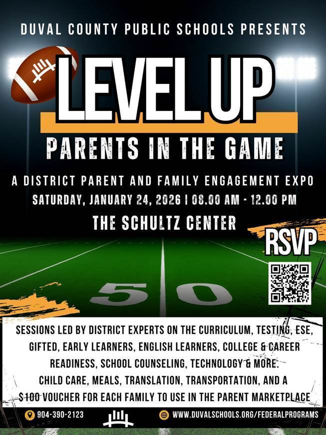 Level Up Flyer for Parent Expo
