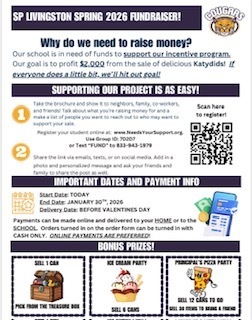 SP LIVINGSTON SPRING 2026 FUNDRAISER!! STARTS JANUARY 16TH ENDS JANUARY 30TH 