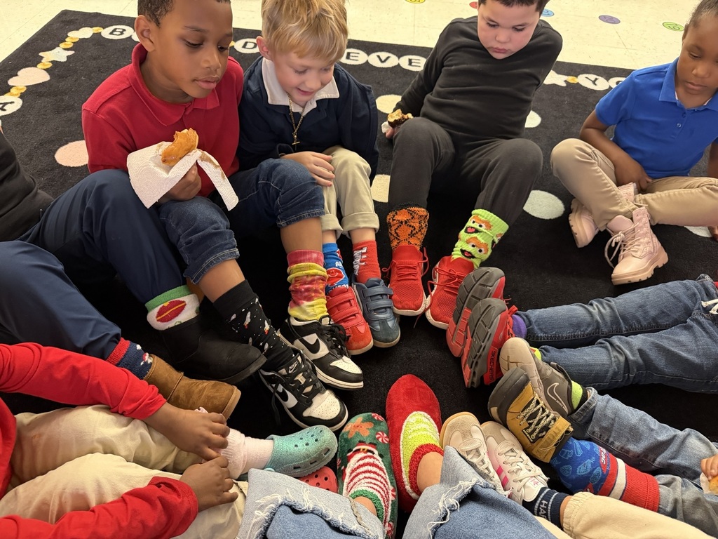 class with crazy socks on