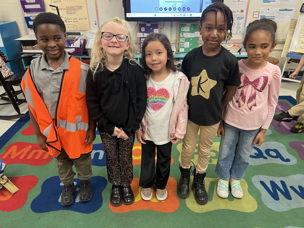 Students dressed in reflective outfits