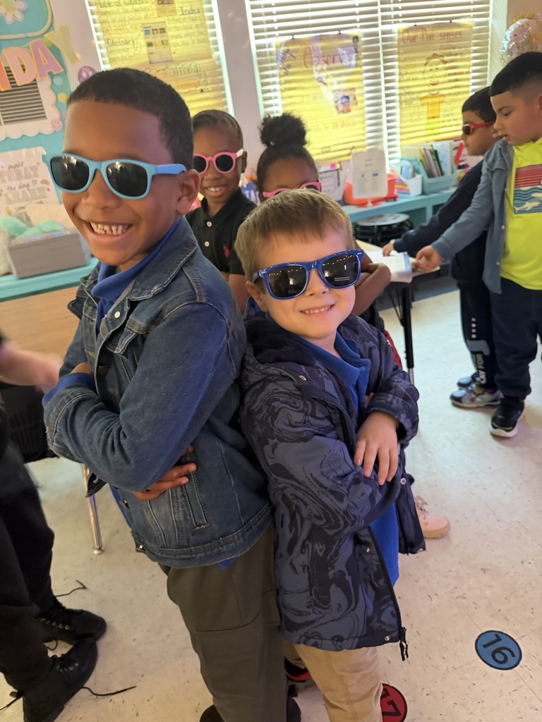 Students with sunglasses on 