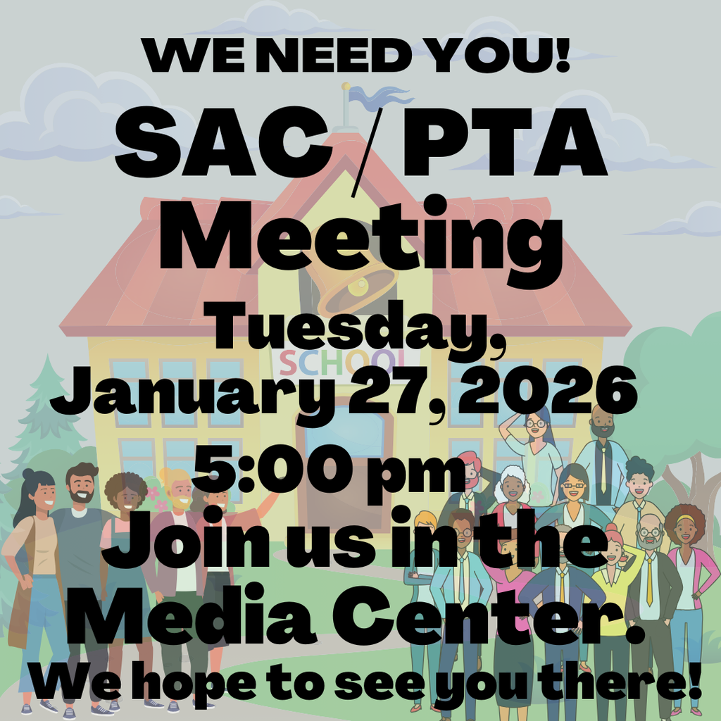 SAC / PTA Meeting tomorrow at 5:00 pm