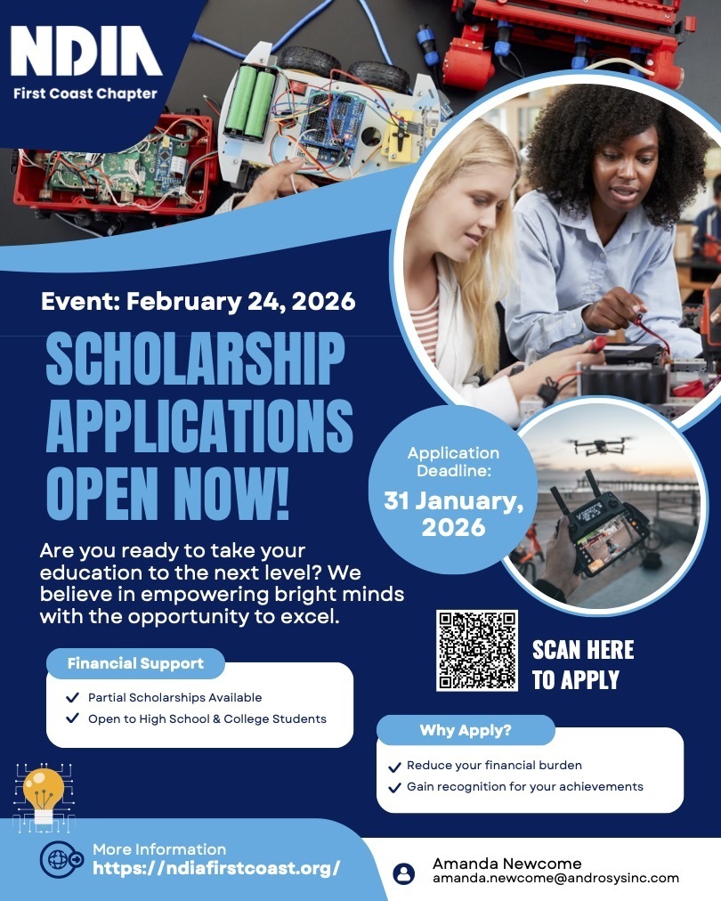 NDIA Scholarship Application Deadline 2/5/26. See post for more details.