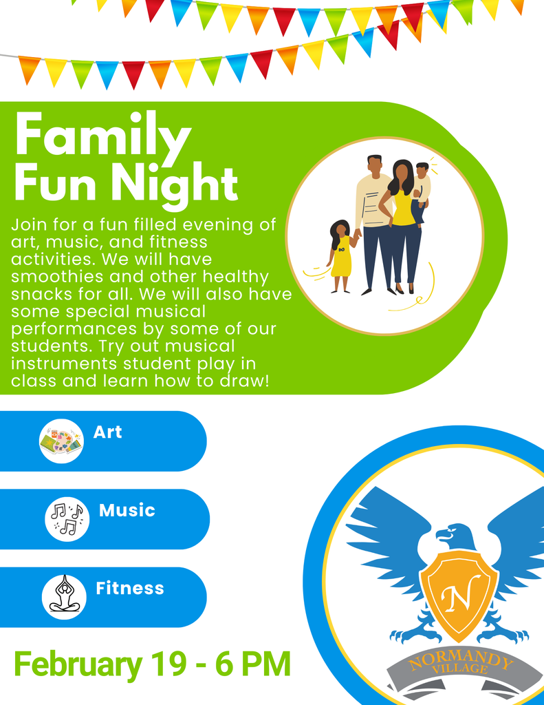 Family Fun Night; February 19 at 6 pm
