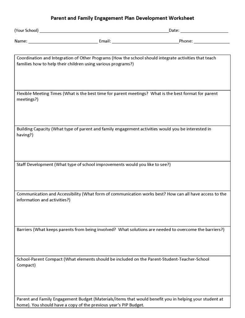 Parent Developmental meeting survey