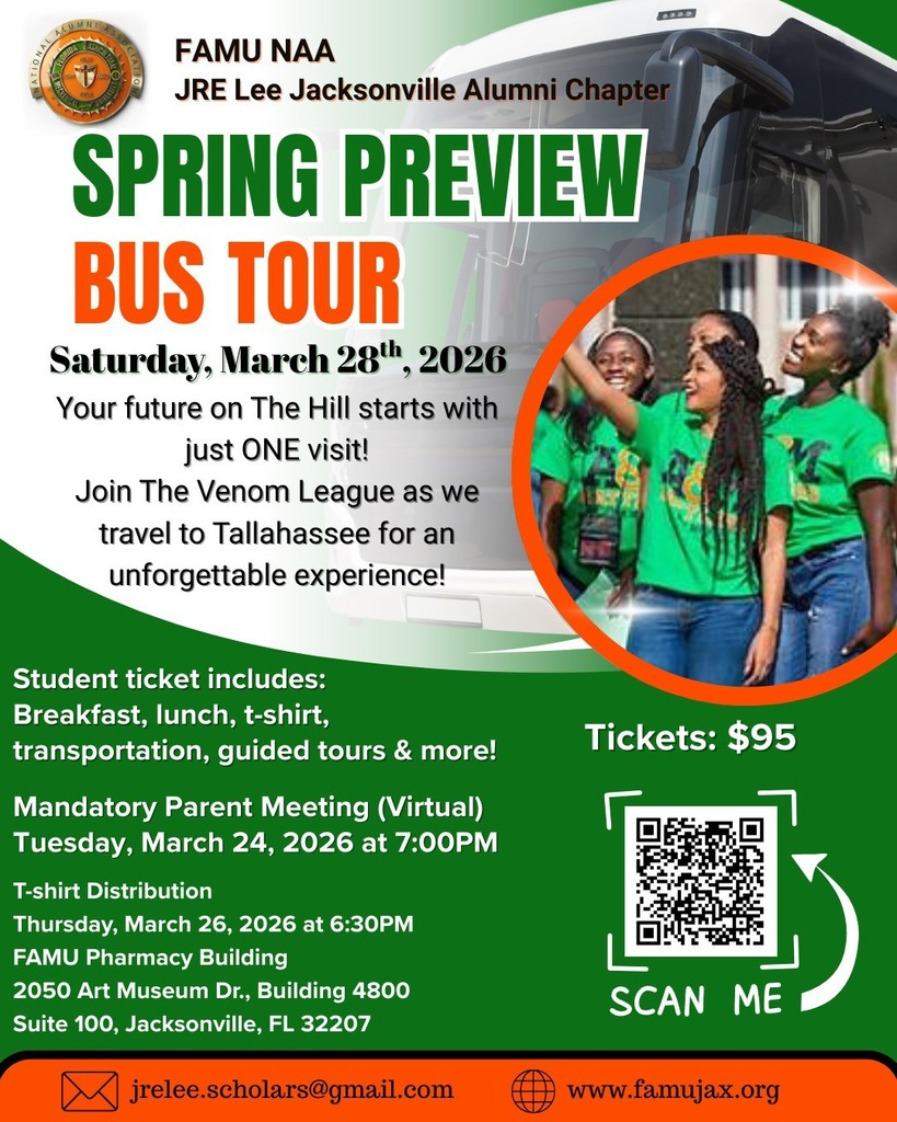 FAMU Spring Preview Bus Tour 3/28/2026. See post for more details.