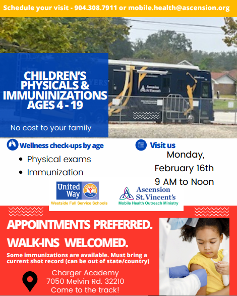 Children's Physicals and Immunizations Ages 4-19 