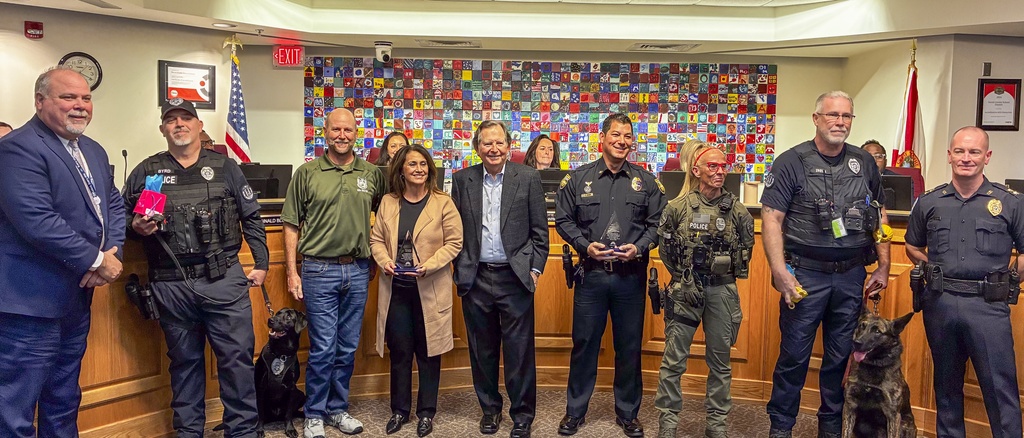 K9s Daisy and Rooster donated by K9s United and JSOA