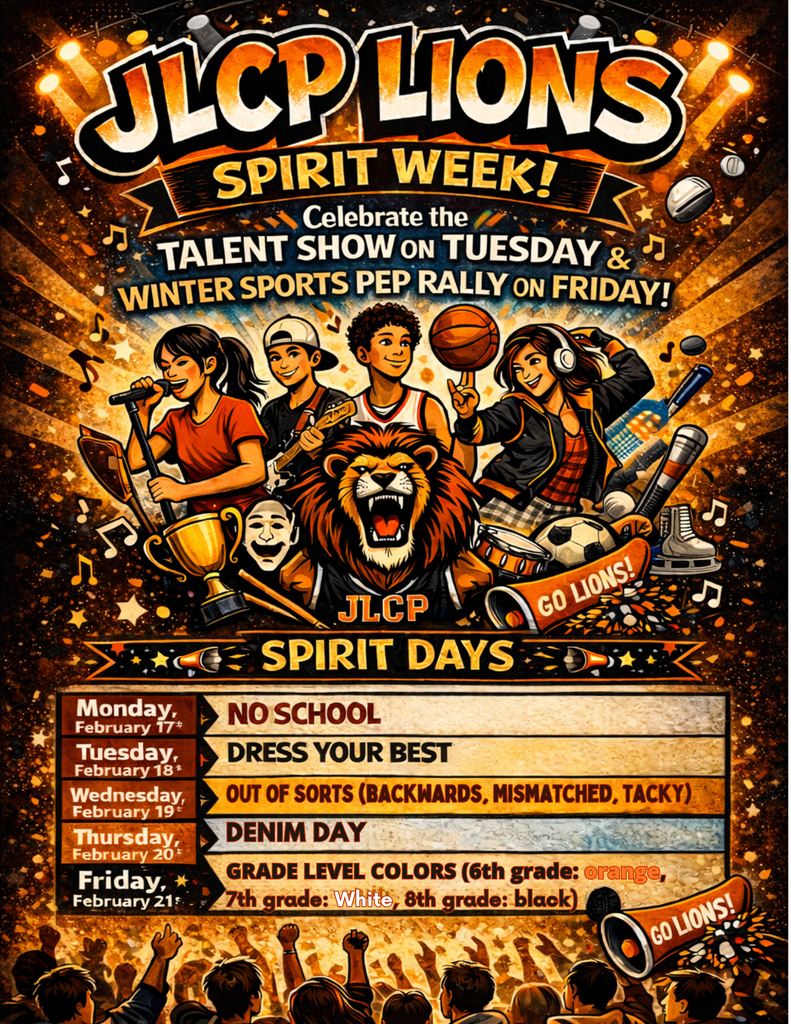 Winter Spirit Week Flyer