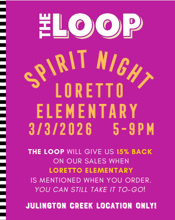 Spirit Night at The Loop 3/3/26!