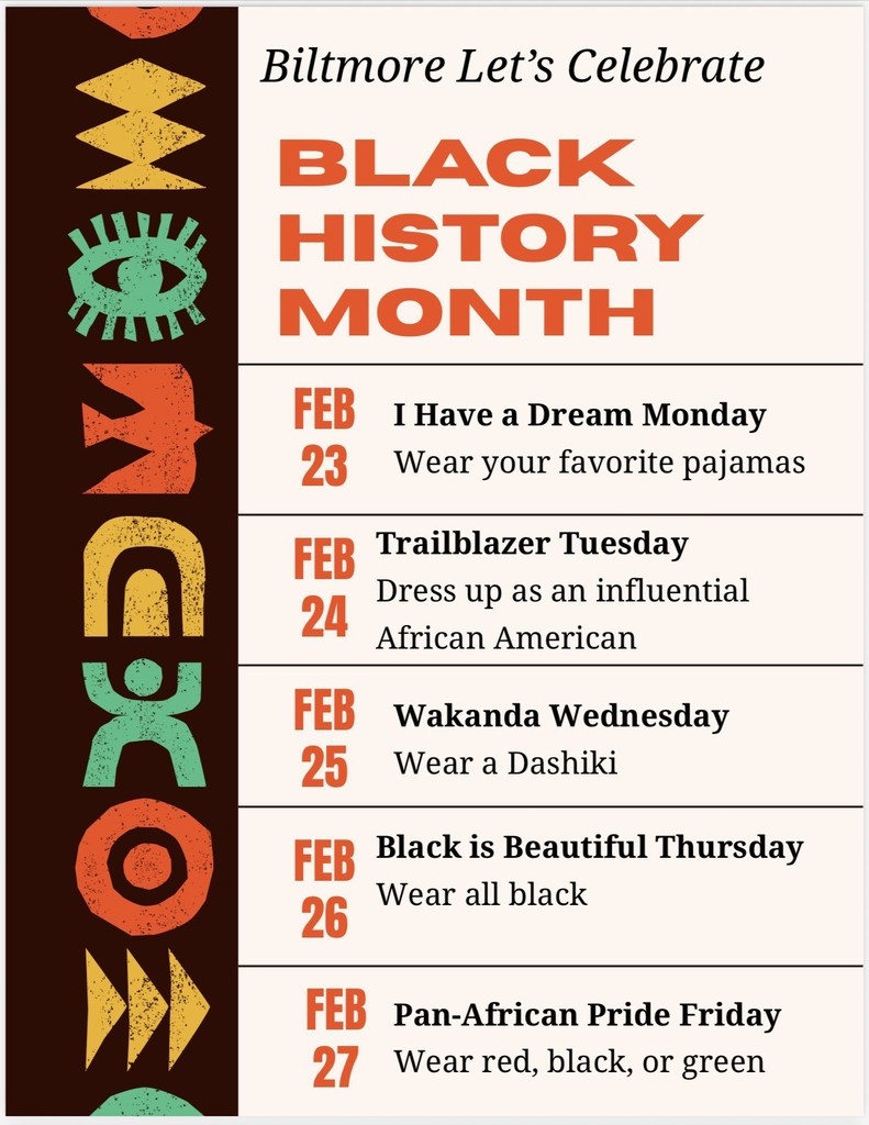 Black History Flyer with African Symbols Dates and Description of Events