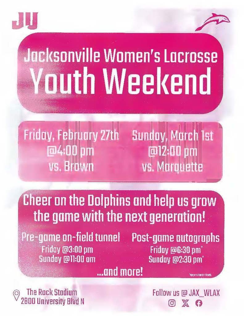 JU Women's LAX Youth Weekend
