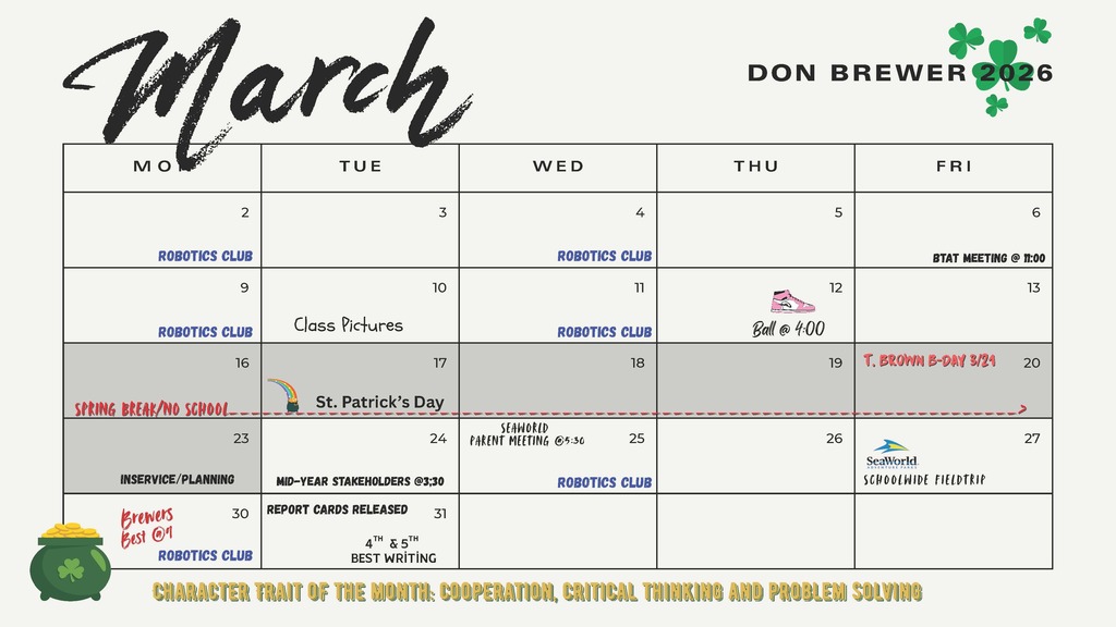March 2026 calendar