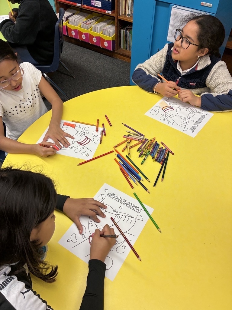 students coloring
