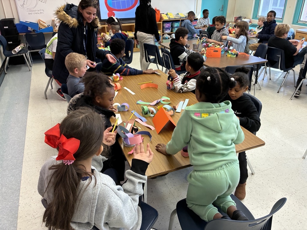 students working on craft