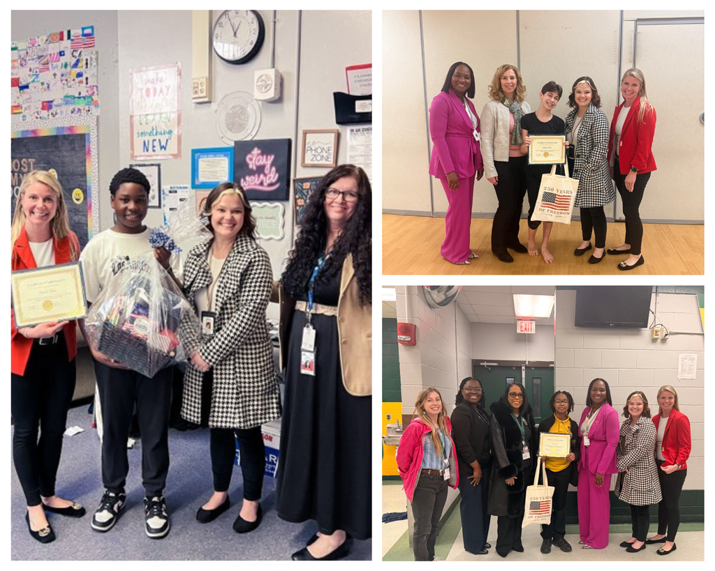 Middle School Celebrate Literacy Week contest winners