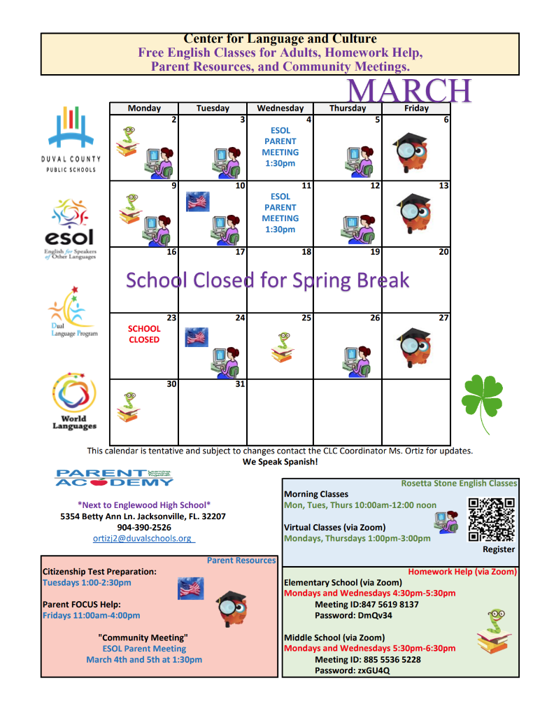 March Calendar
