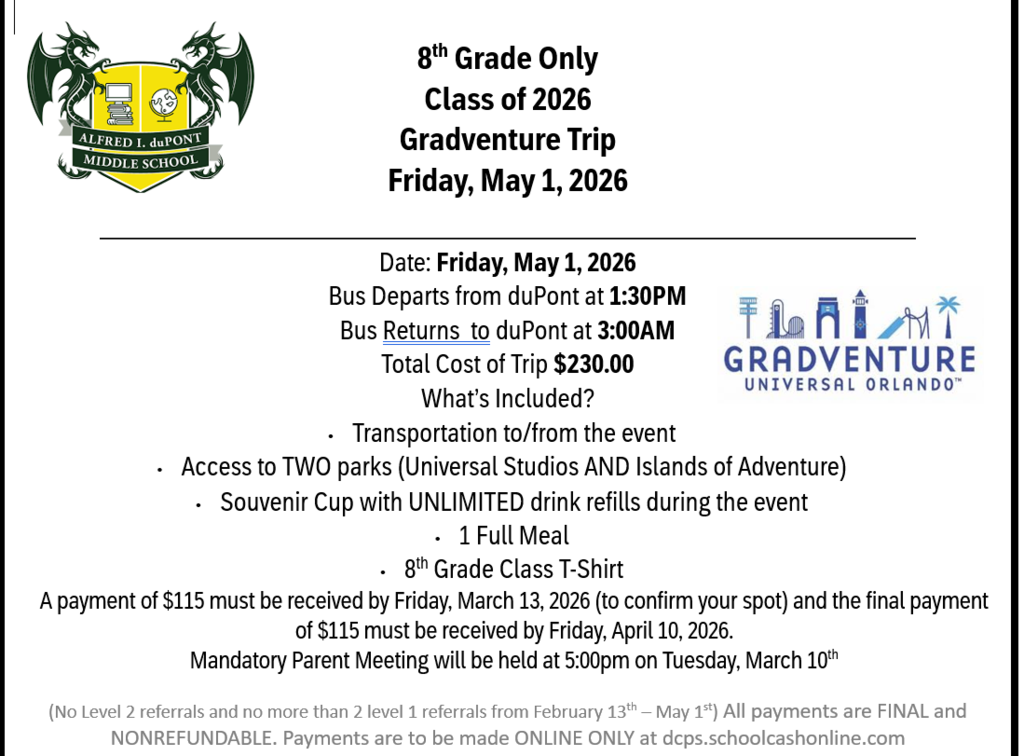 8th Grade Activities