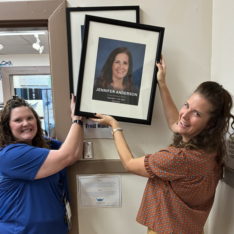 Mrs. Anderson’s teacher of the year photo is finally here