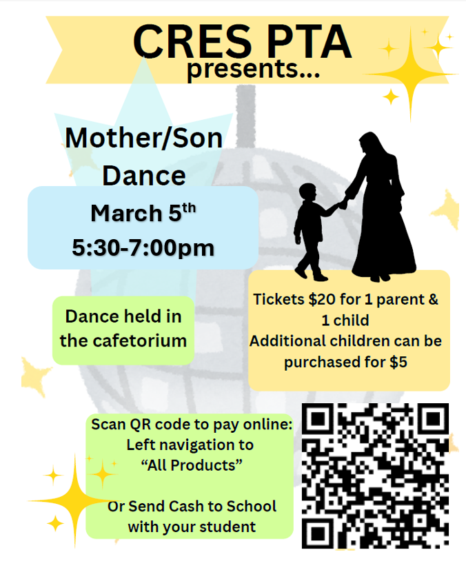 Mother/Son Dance March 5