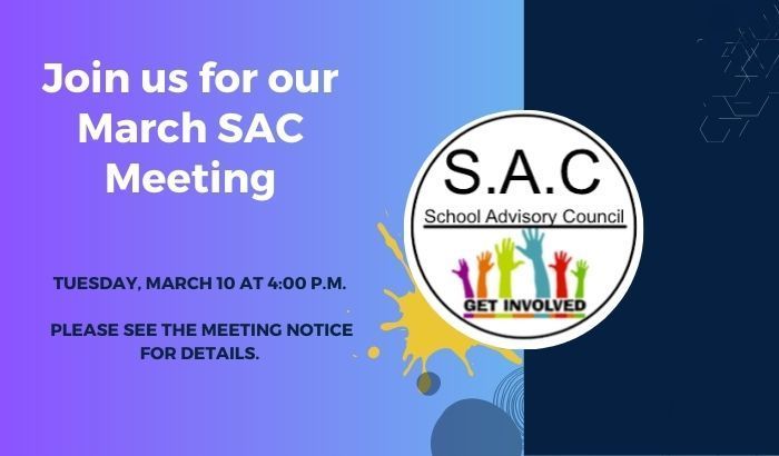 March SAC Meeting Notice