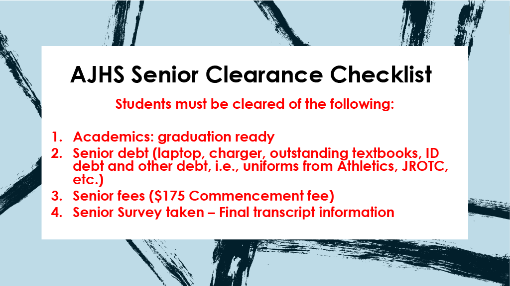 Senior Clearance Info
