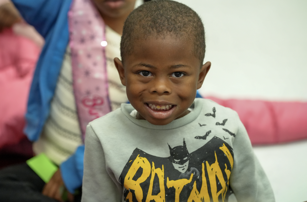 Kindergarten students participating in a classroom learning activity in Zetosha Williams’ classroom at Dinsmore Elementary with Duval County Public Schools.