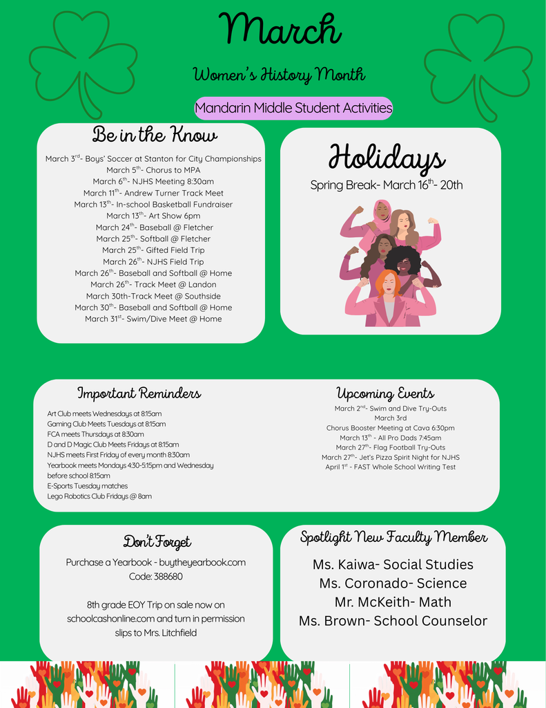 MMS March Newsletter