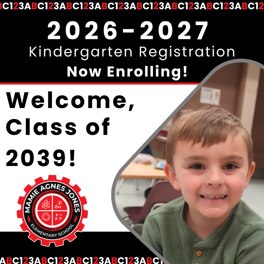 2026-2027 Kindergarten Registration Now Enrolling!  Welcome Class of 2039!