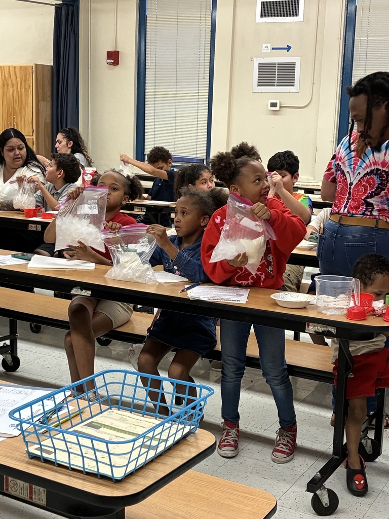 families making ice cream in a bag