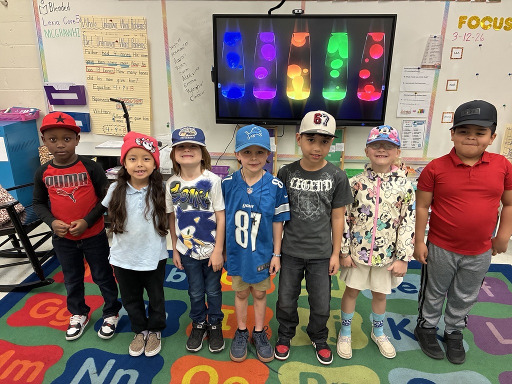 students with hats on