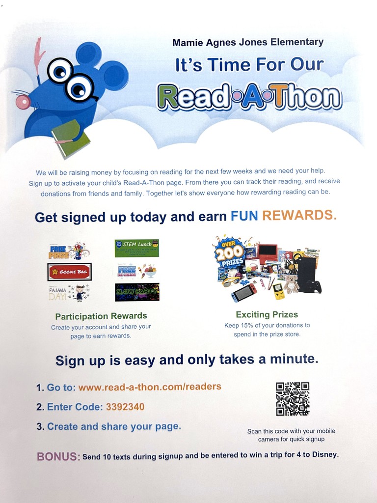 Read-A-Thon Fundraiser Flyer