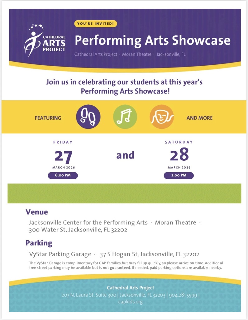 Dance SHowcase Flyer with color and words. 