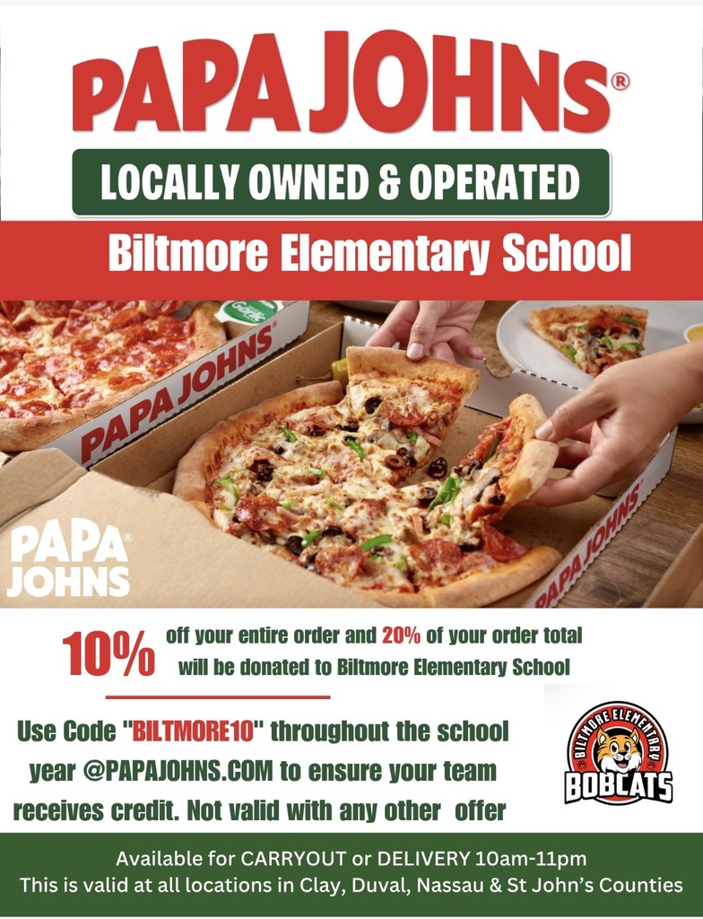 flyer from Papa John's Pizza with words and people pulling slices from pizza