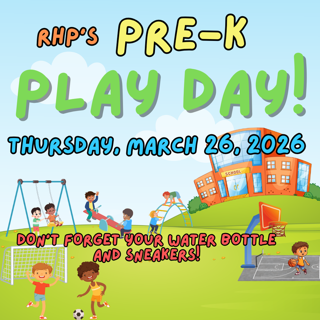 Pre-K Play Day is tomorrow!